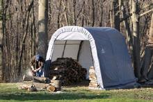 8'Wx12'Lx8'H round canopy shelter